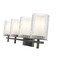 Z-Lite Grayson Vanity, 4-Light, 31 In.W x 5.75 In.L x 8.5 In.H, Matte Black/Clear + Etched Opal 1949-4V-MB - alternate 3